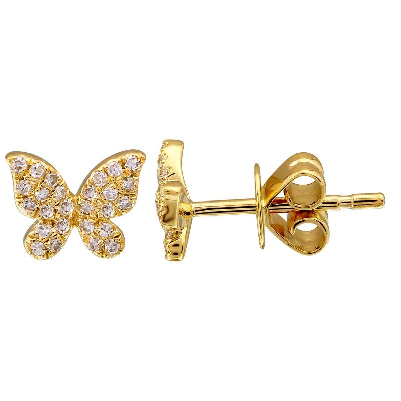 BUTTERFLY DIAMOND STUDS No.2