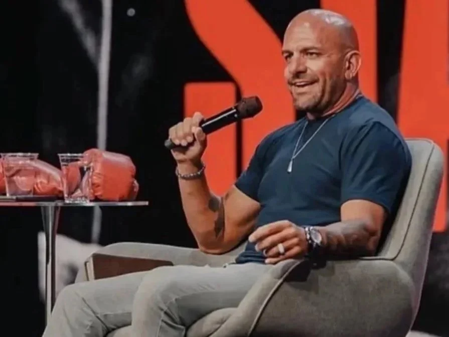 Coach Marc Montoya on stage at the Red Rocks Church “Stay in the Fight” Men’s Conference in Austin, Texas.