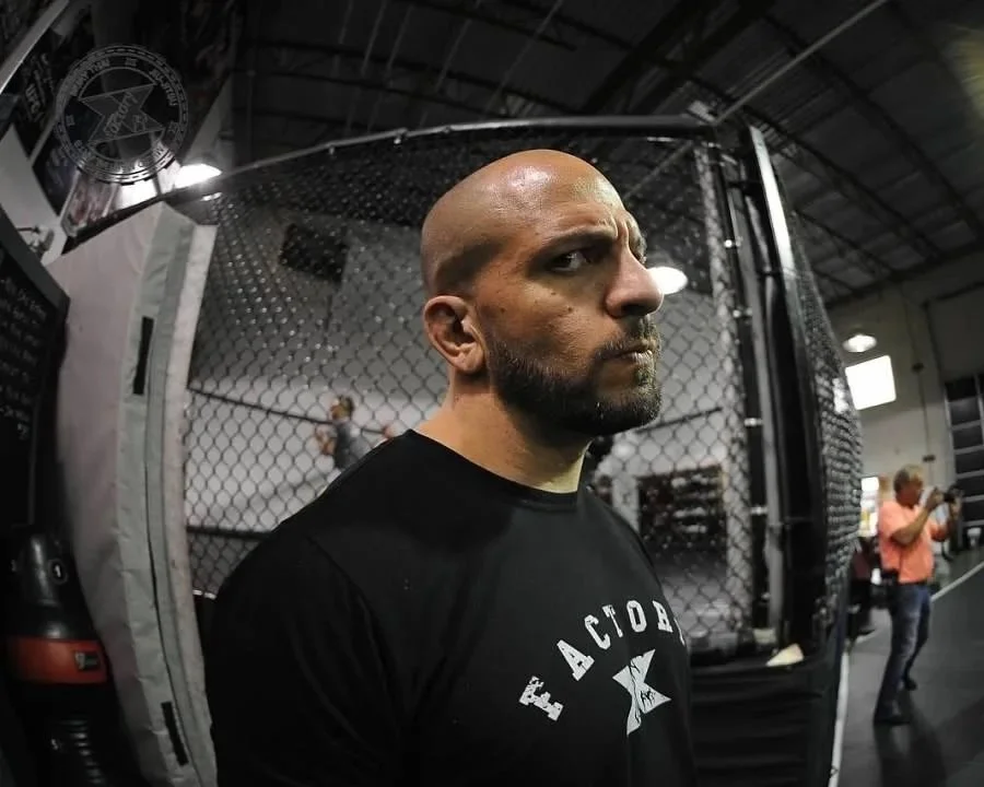 Coach Marc Montoya taking a break from training at Factory X.