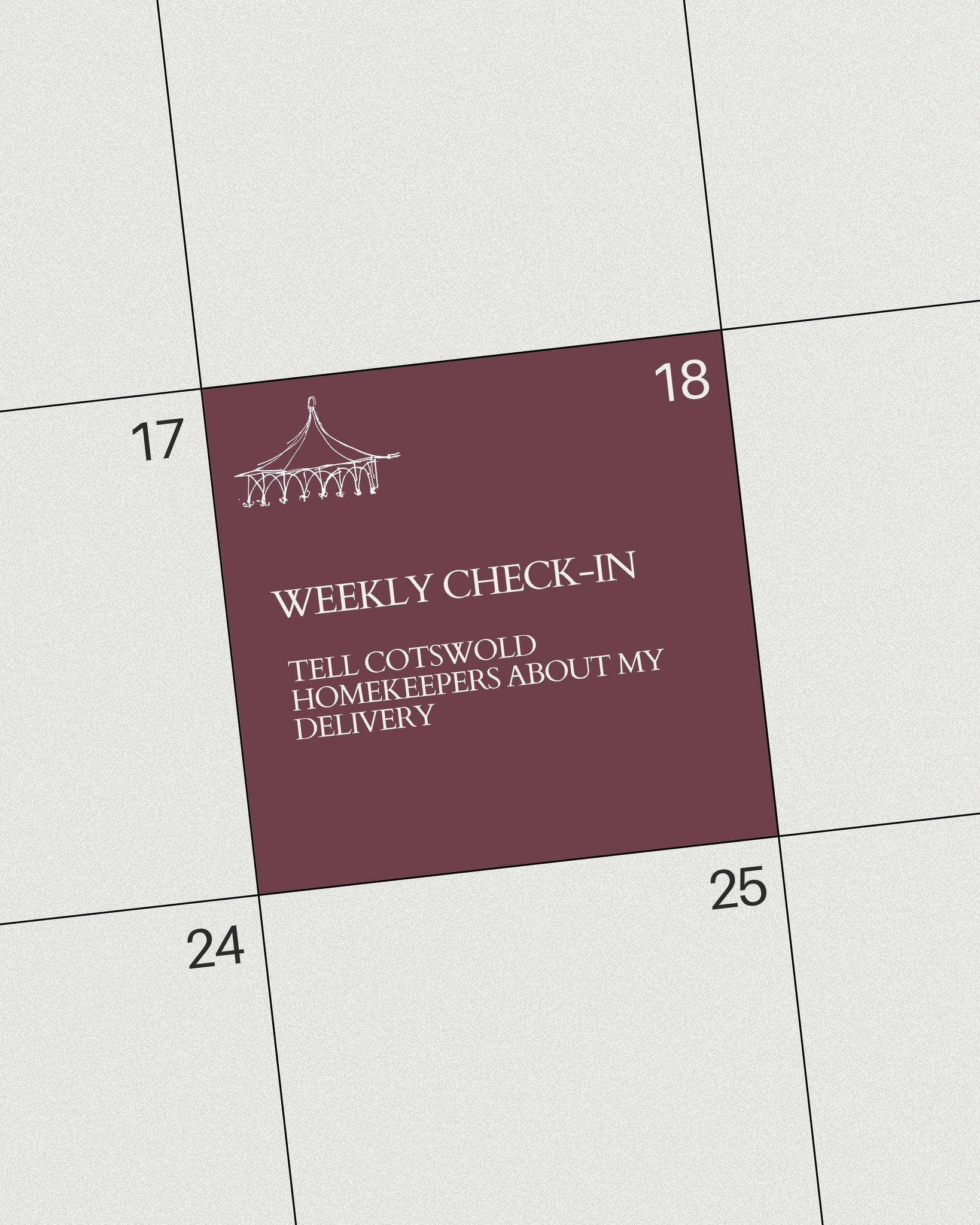 &ldquo;Remind Cotswold Homekeepers that I&rsquo;ve got a delivery arriving, they can accept it while they&rsquo;re there checking on the property.&rdquo;

At Cotswold Homekeepers, we carry out regular, bespoke property checks for second-home owners a
