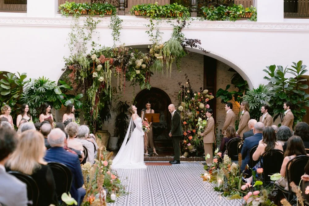 Long Beach California Forest Wedding with Marilyn and Tristan at Ebell Long Beach