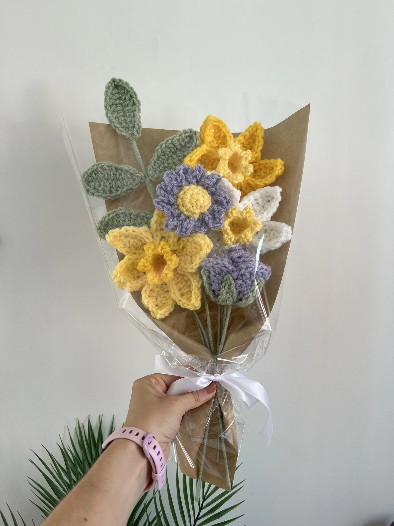 Wrapped Flower Bouquet: Spring Mix