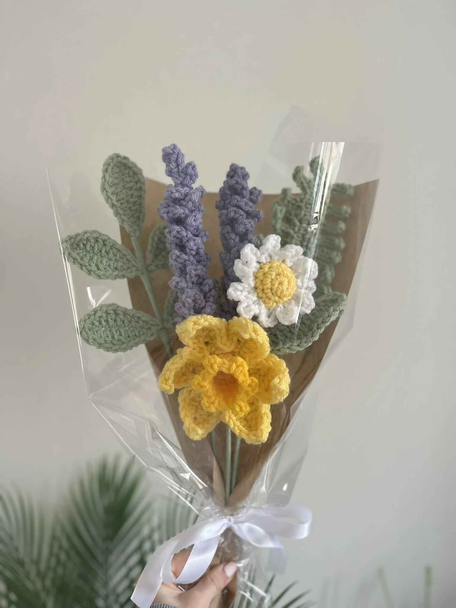 Wrapped Flower Bouquet: Pastels