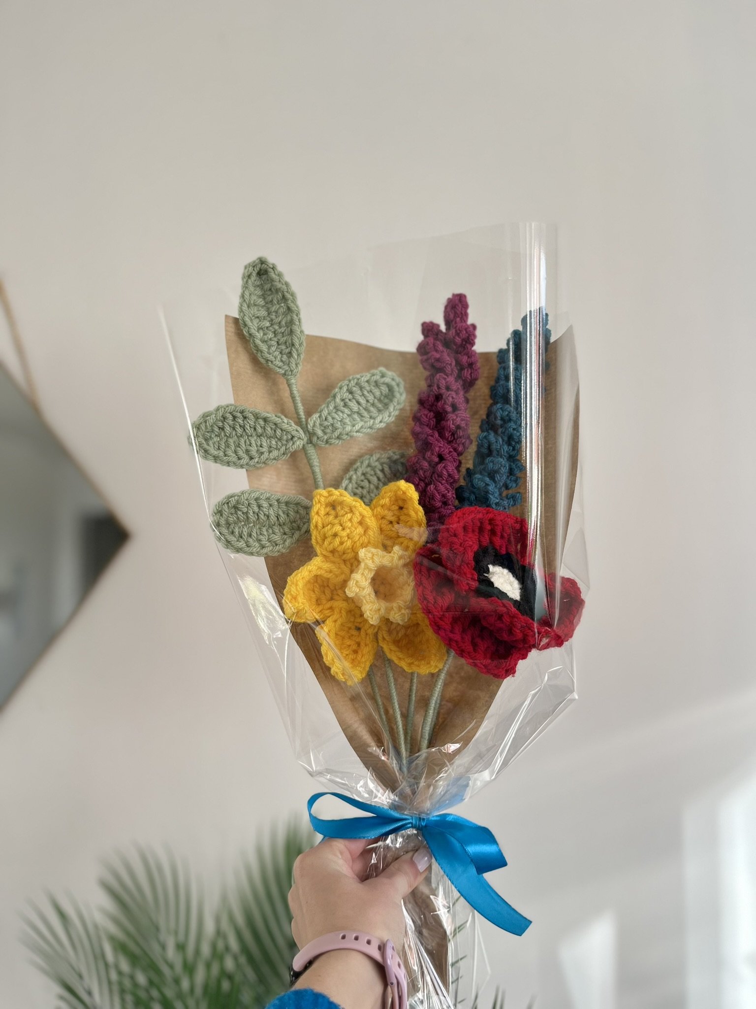 Wrapped Flower Bouquet: Pop of Colour