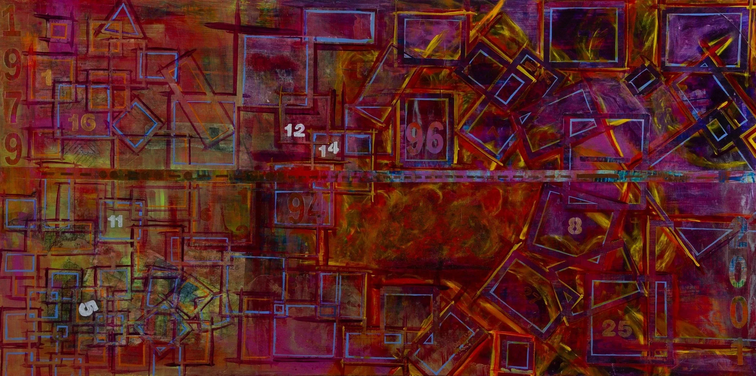 Aaliyah (Size: 24X48, Medium: Acrylic, Surface: Board)