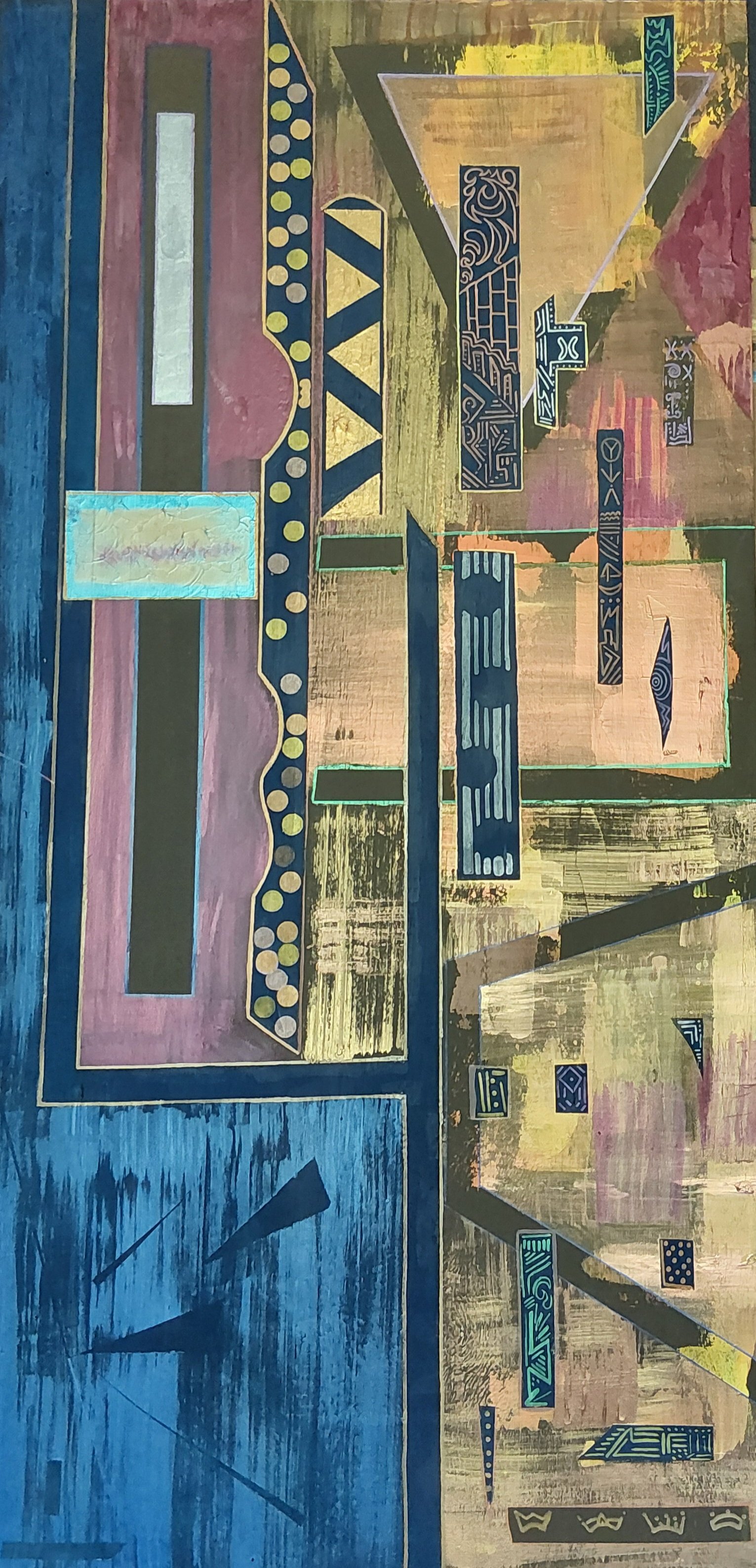 Dimension: 24x48, Medium: Acrylic, Surface: Board
