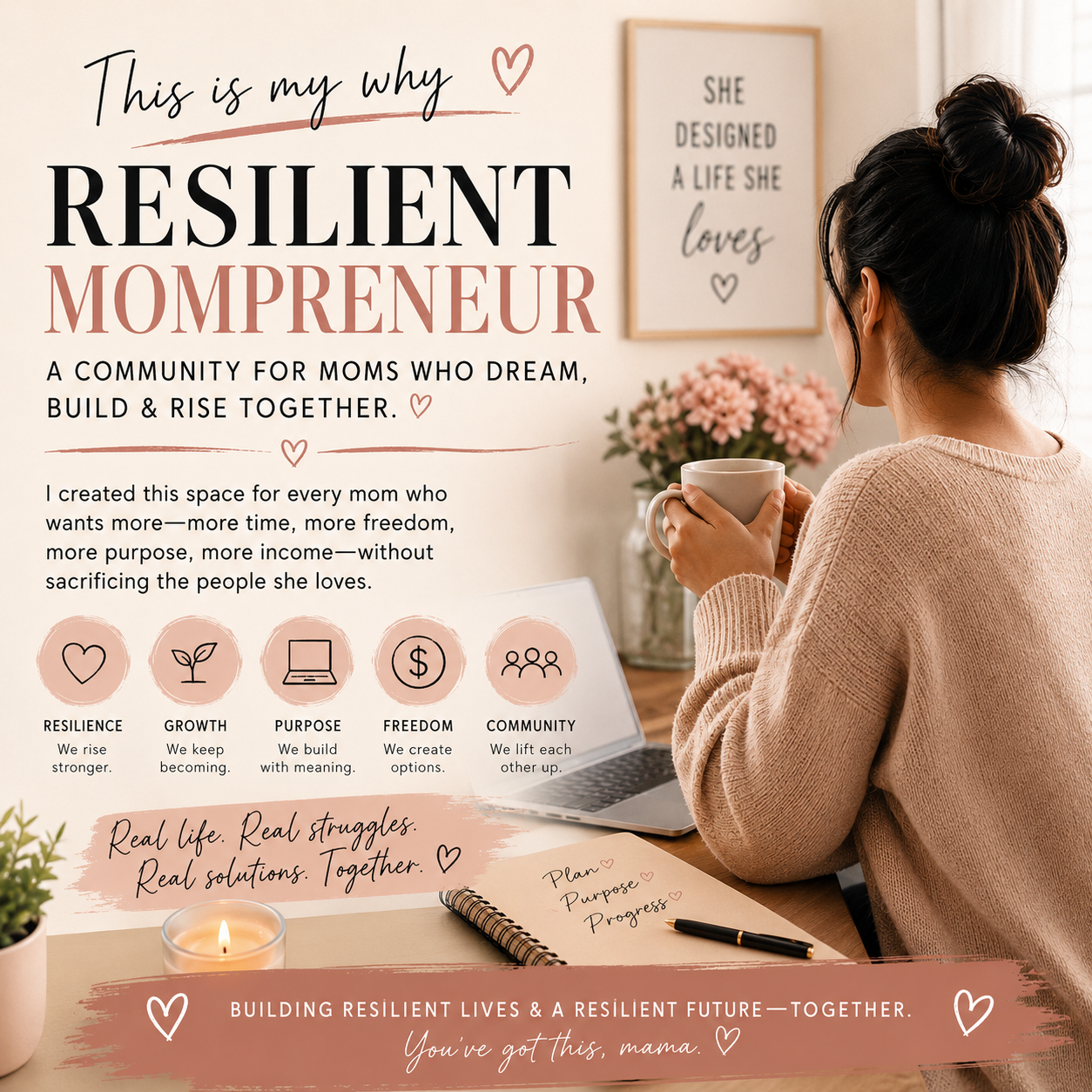 Why I Created Resilient Mompreneur: A Community Built on Resilience, Growth, and Hope