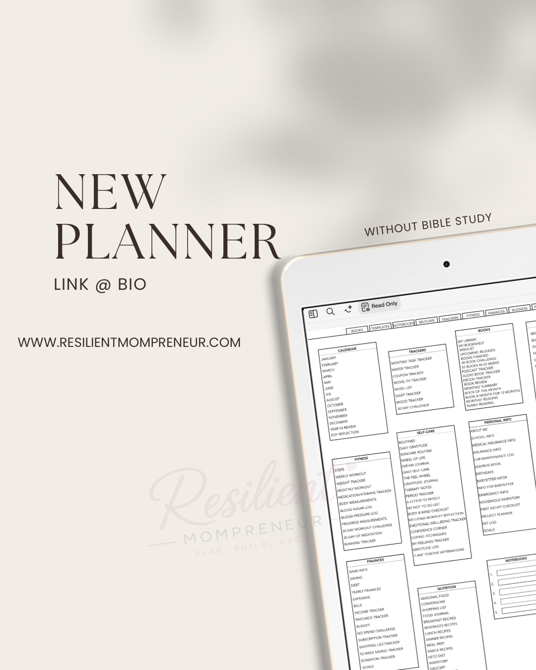 Life Planner without Bible Study