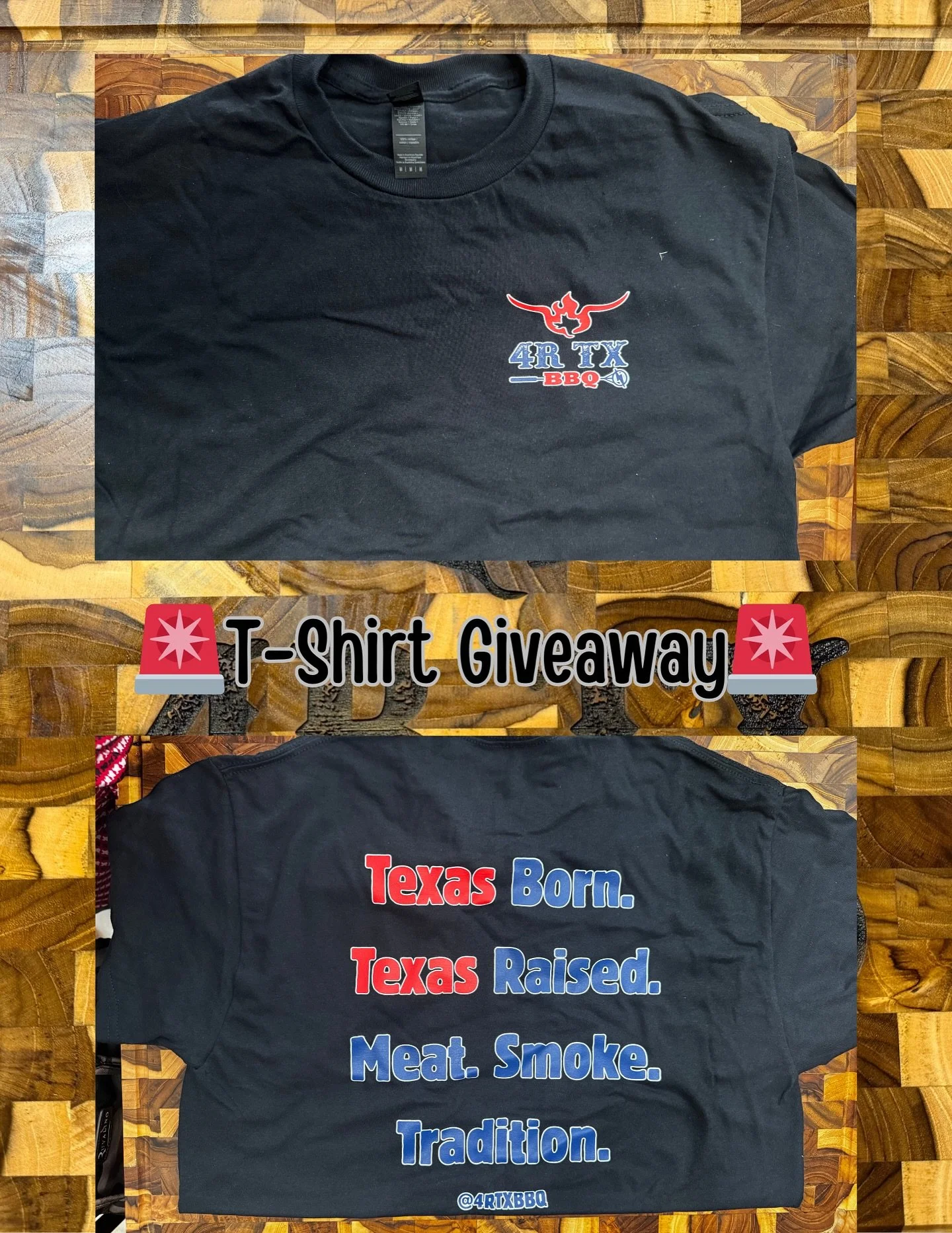 🚨 GIVEAWAY TIME 🚨

We just launched our brand-new website and we&rsquo;re celebrating with a FREE 4R TX BBQ T-shirt giveaway! 🎉🔥

👉🏼 All you have to do is head over to our website and sign up. That&rsquo;s it. You&rsquo;re in!

Don&rsquo;t miss