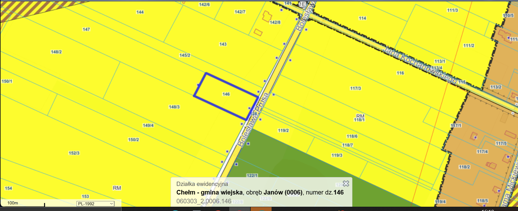 Działka Janów gm. Chełm