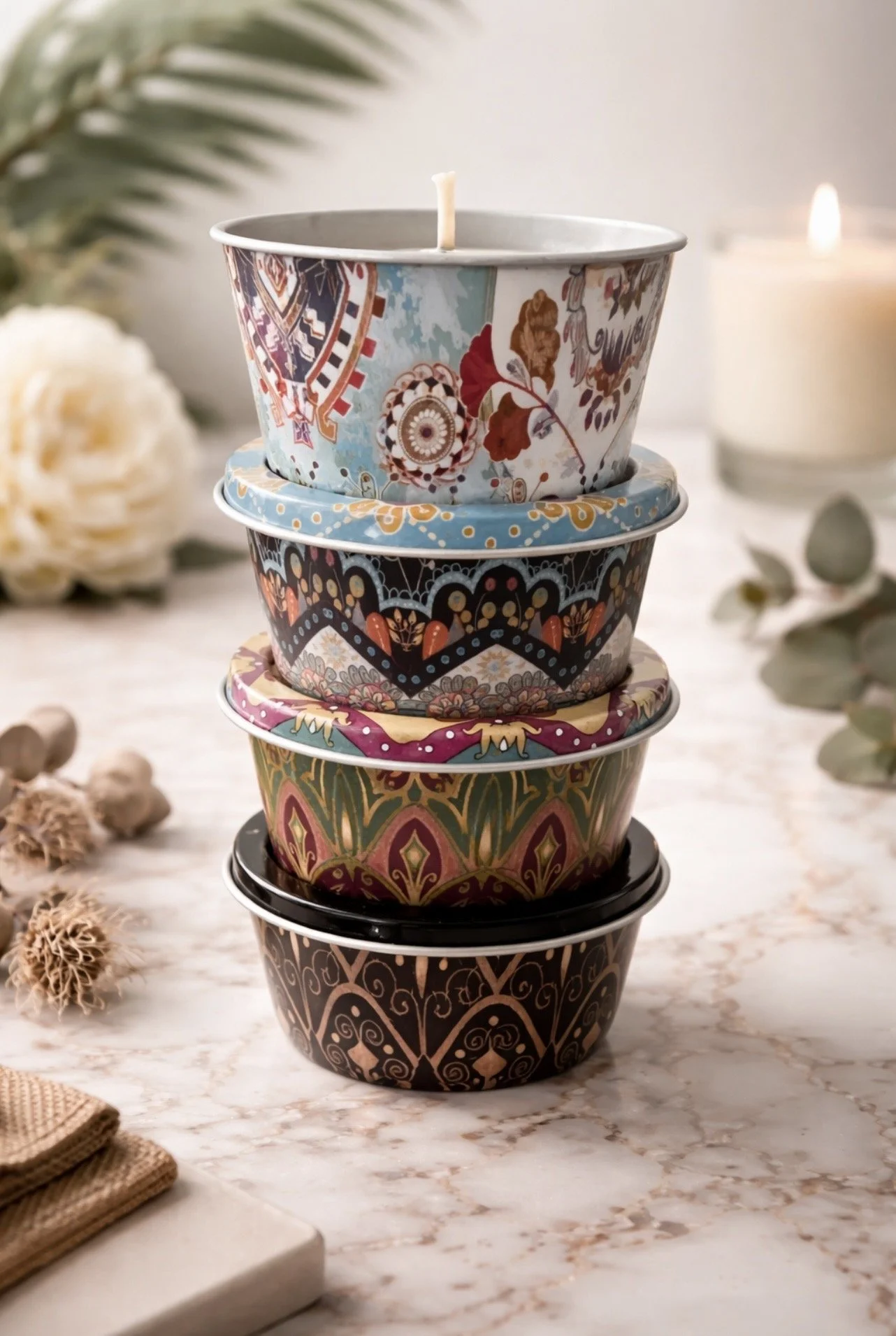 Candle Tins Four Pack