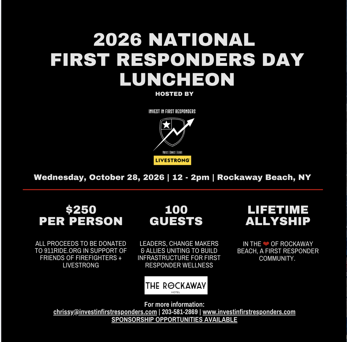 National First Responders Day Luncheon | October 28th, 2026