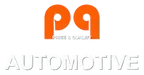 Logo of PG Automotive in orange and gray.