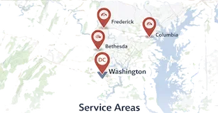 Service+area+map+covering+Washington+DC+and+major+Maryland+cities