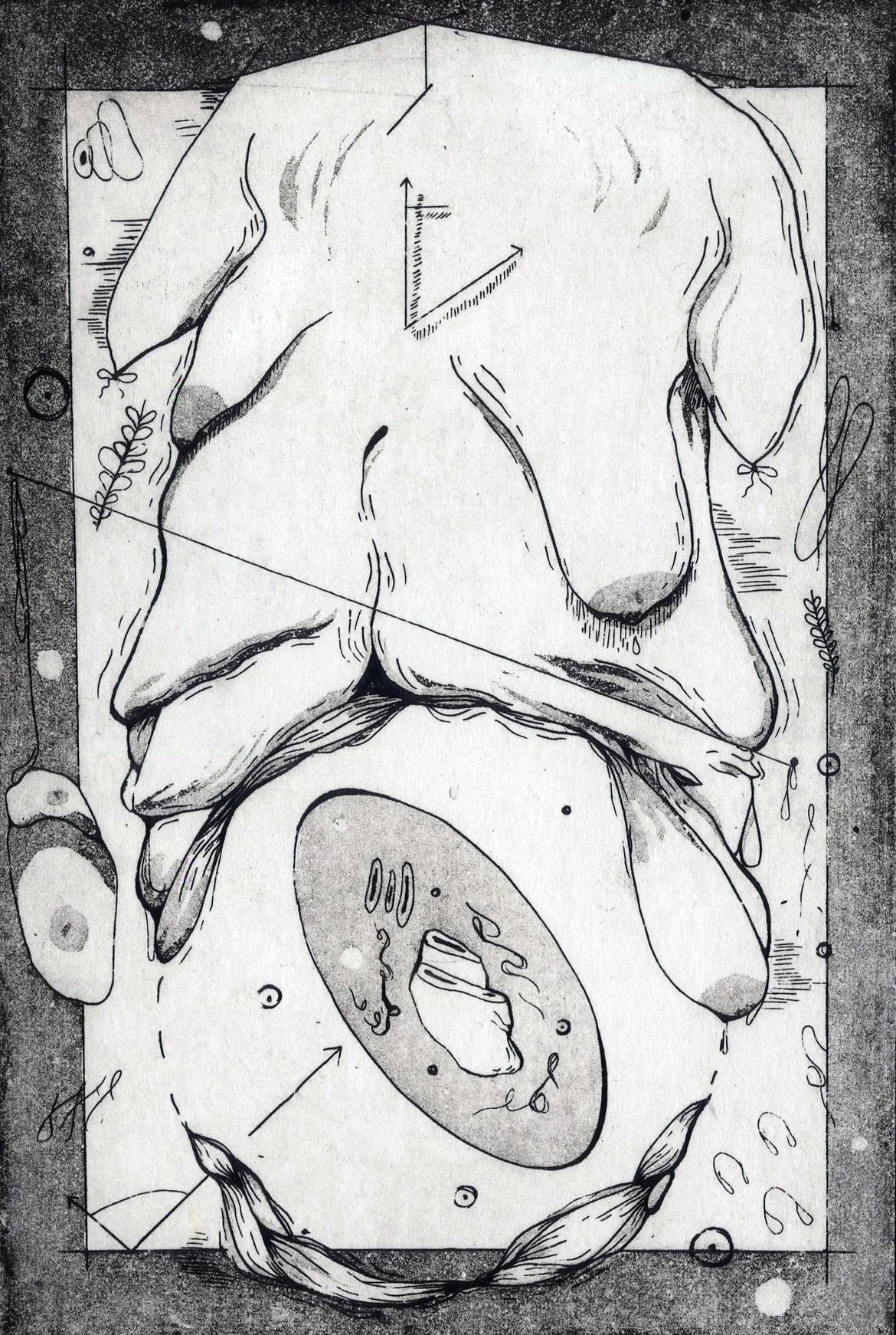 "Cosmic #1", Intaglio Print