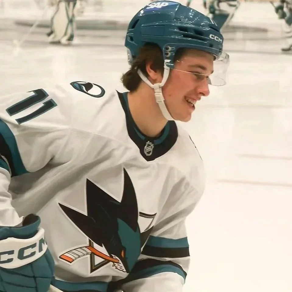 Celebrini Surpasses 100 Points as Sharks Edge Blues in Thriller