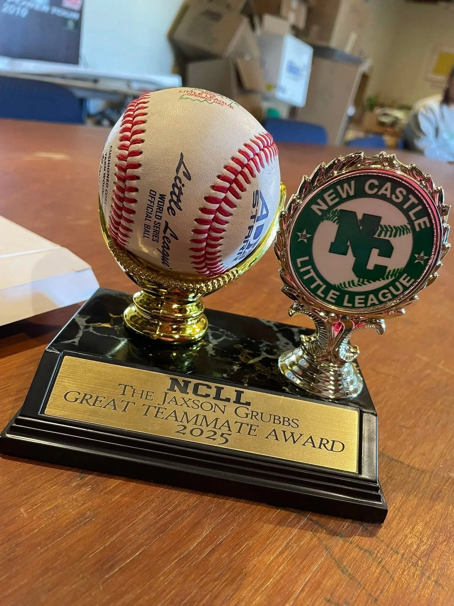 Jaxson Grubbs Greatest Teammate Award