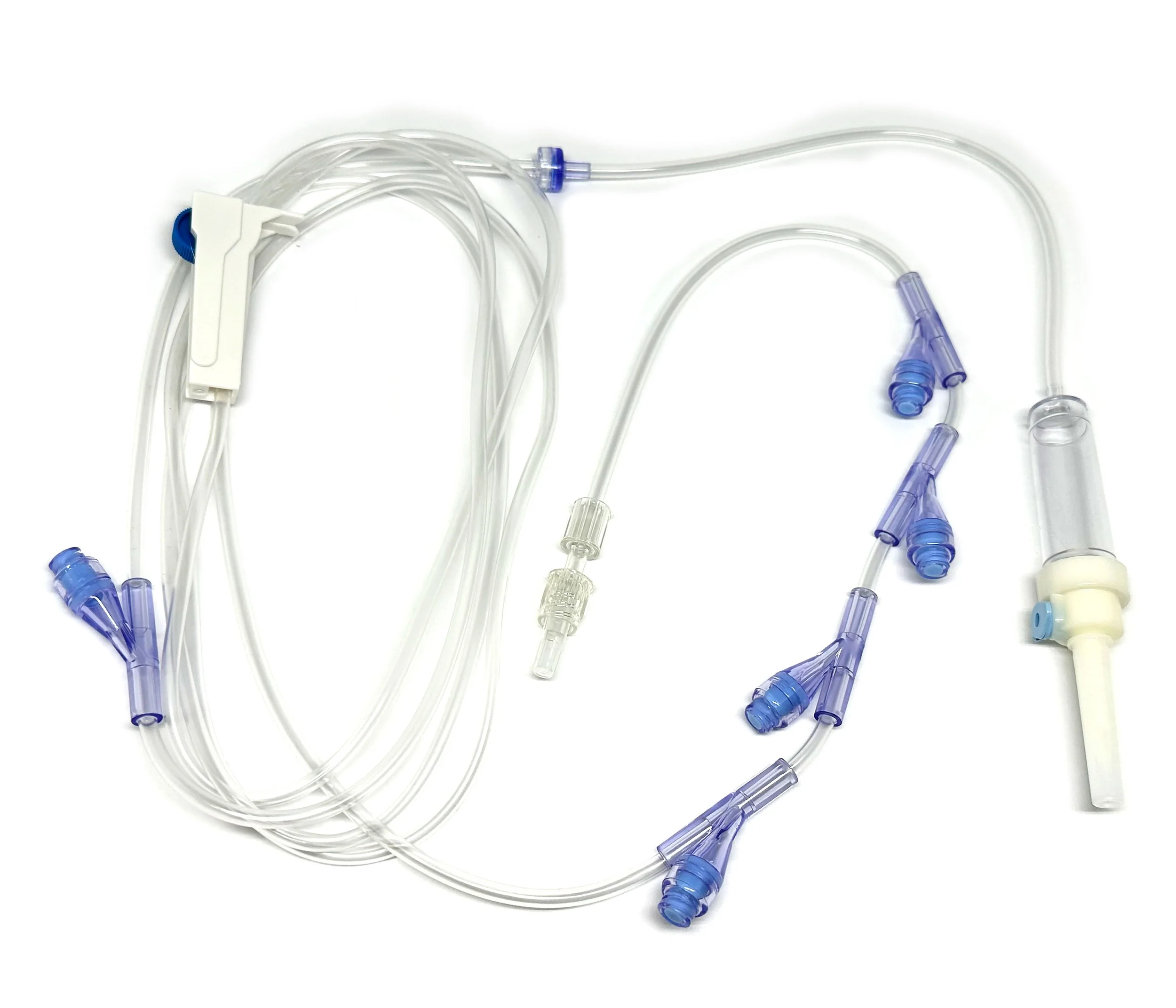 Meditech All-in-One IV Infusion Set IV Giving Set Tiva Triple Lumen 3 Valve V-Set Chooks Foot Total intravenous anaesthesia BD Alaris Baxter BBraun