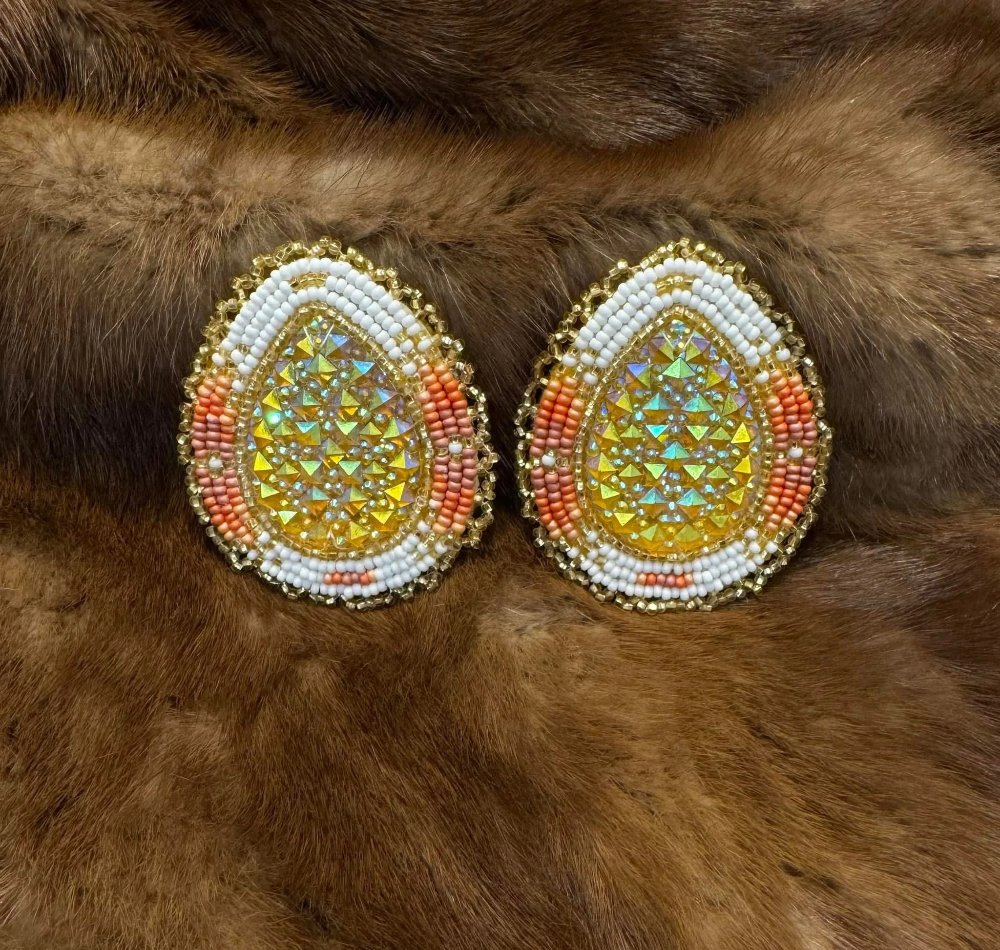 Beaded Auntie Earrings