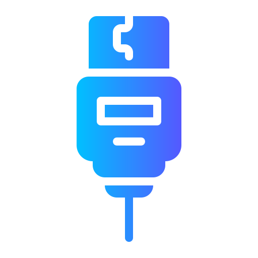 A blue, abstract digital illustration resembling a robot or a futuristic device.