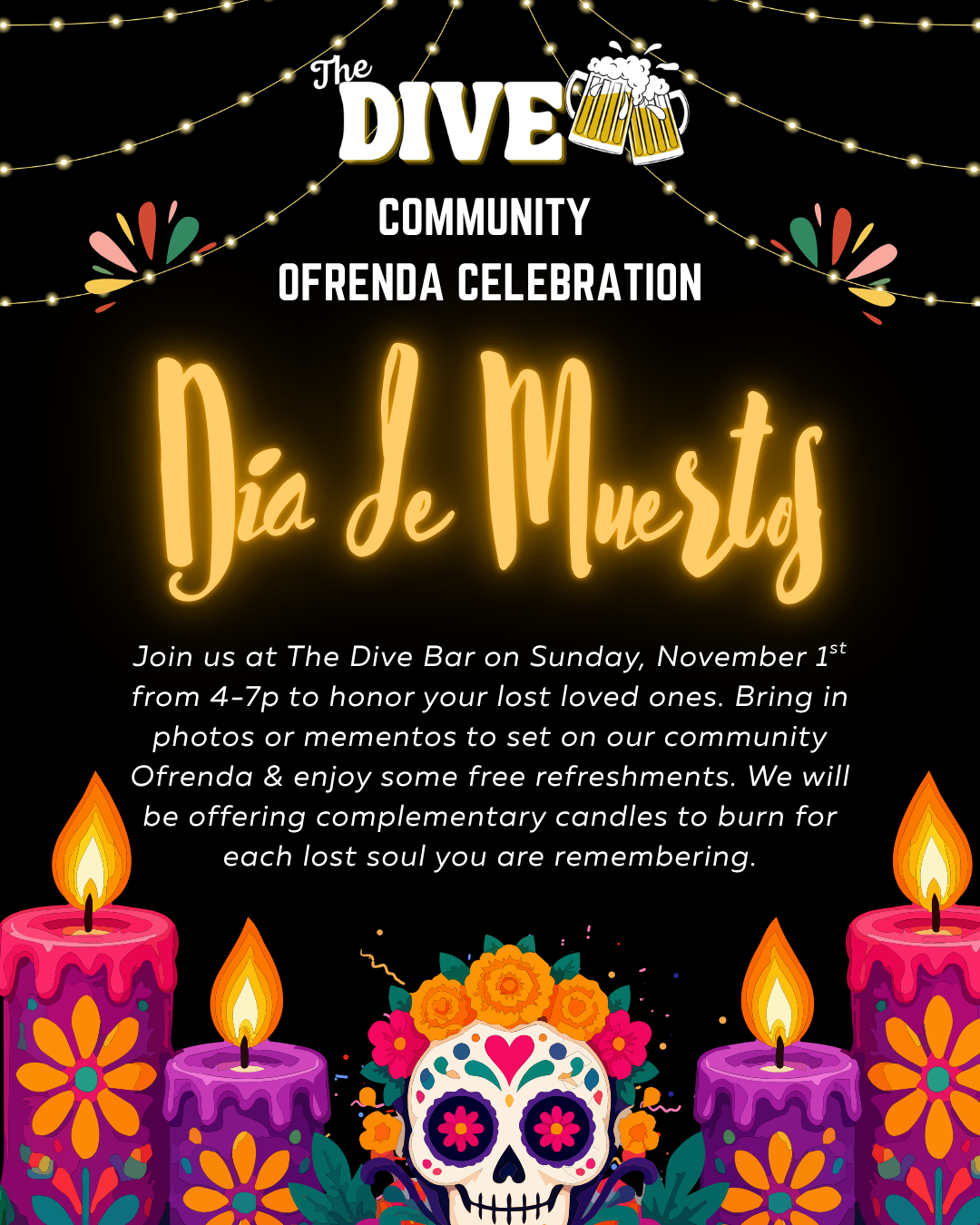 Dia De Muertos Community Ofrenda Celebration