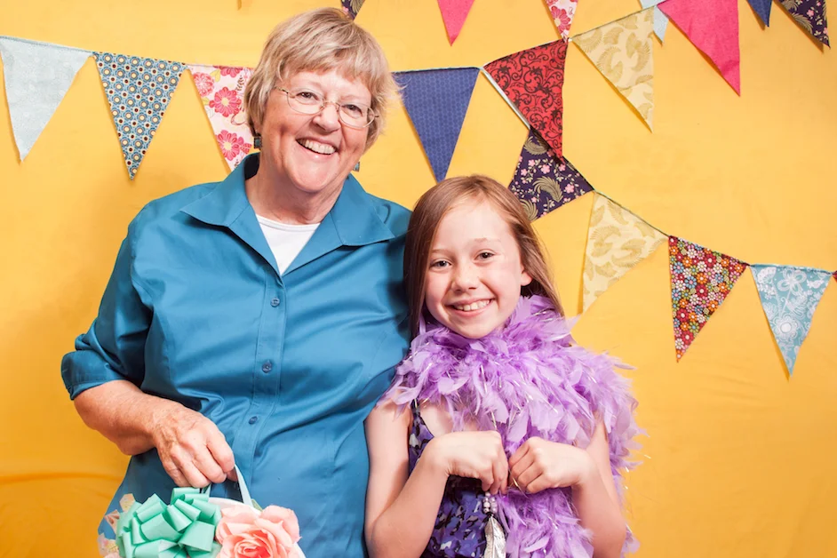 Older woman and young girl