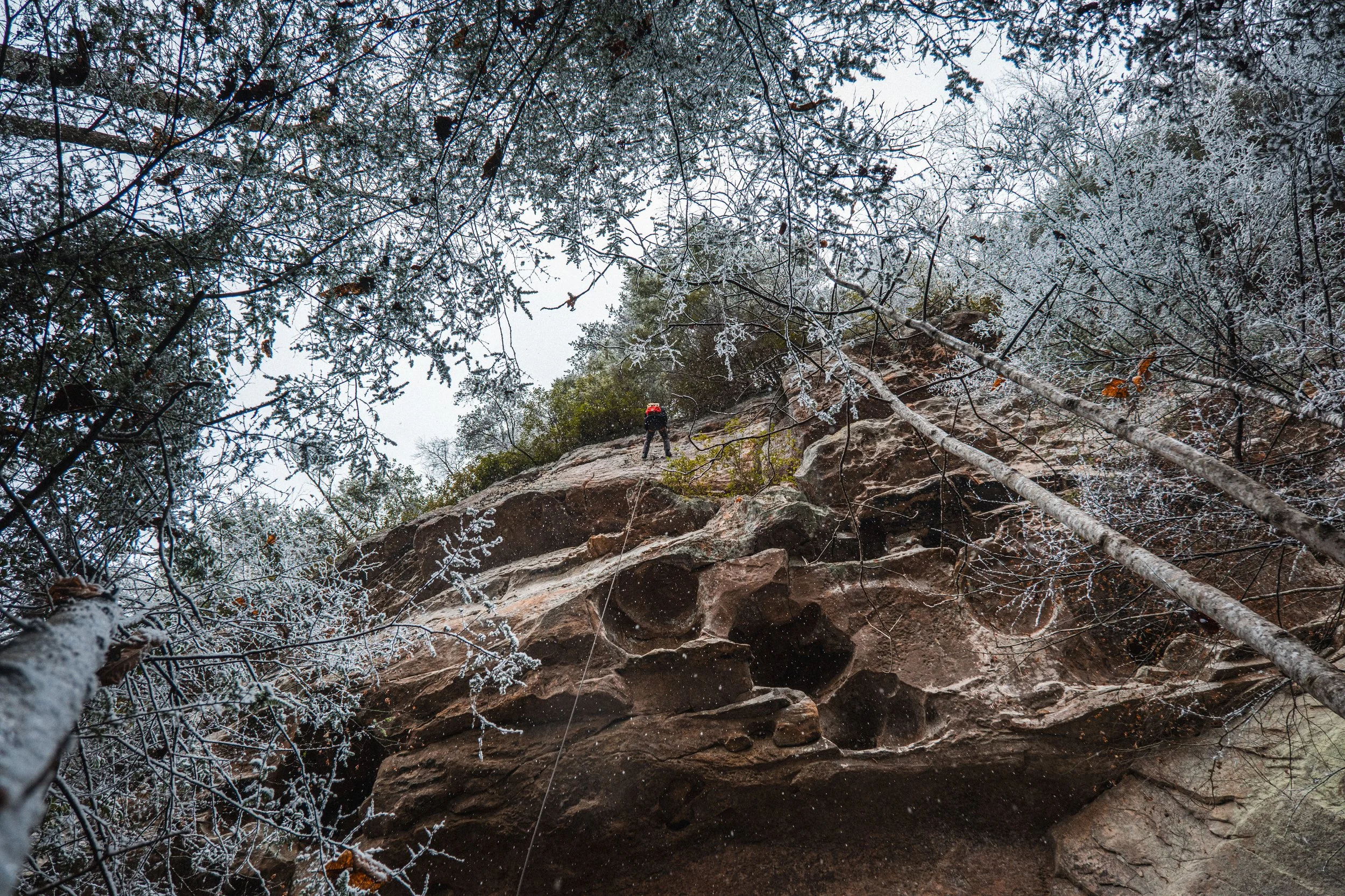 Mark, about 150 feet up in the air!  The survival resources are in the VALLEY - both physically and spiritually!