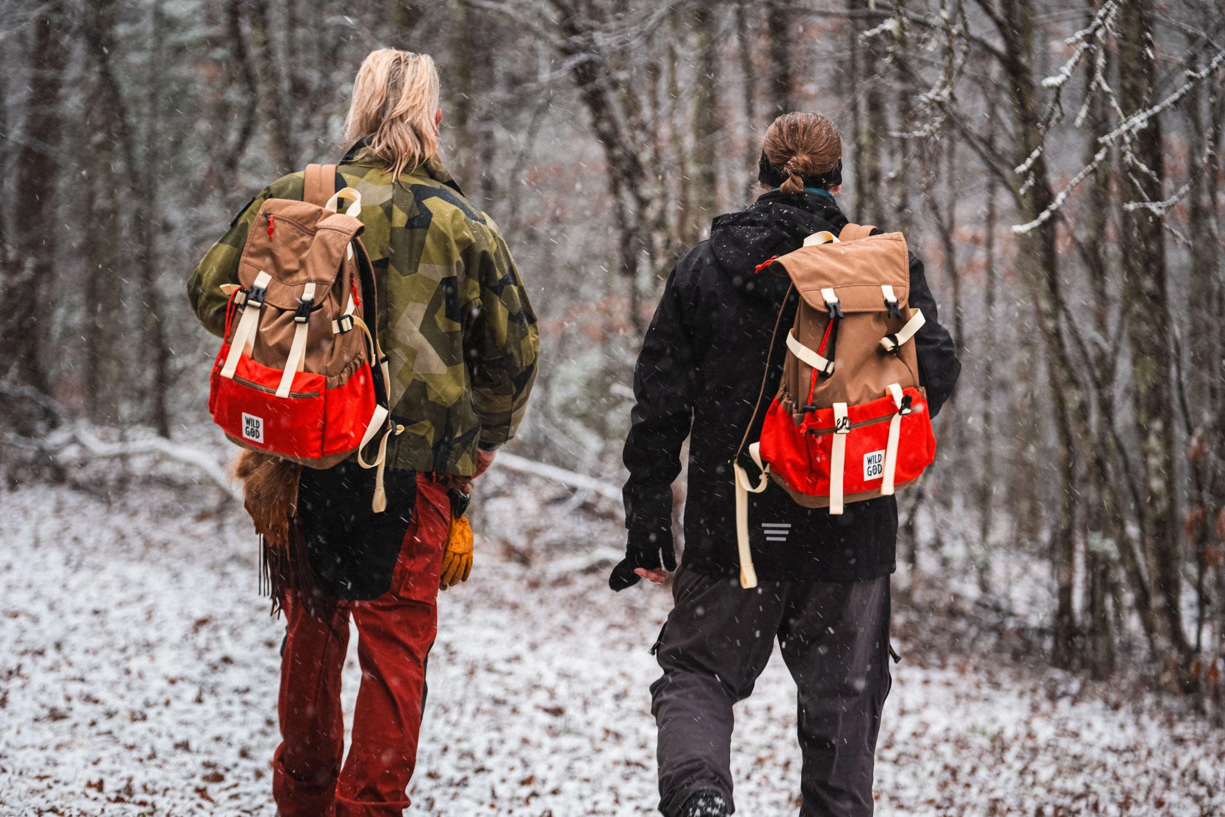 Creek and Mark at the edge of the wilderness.