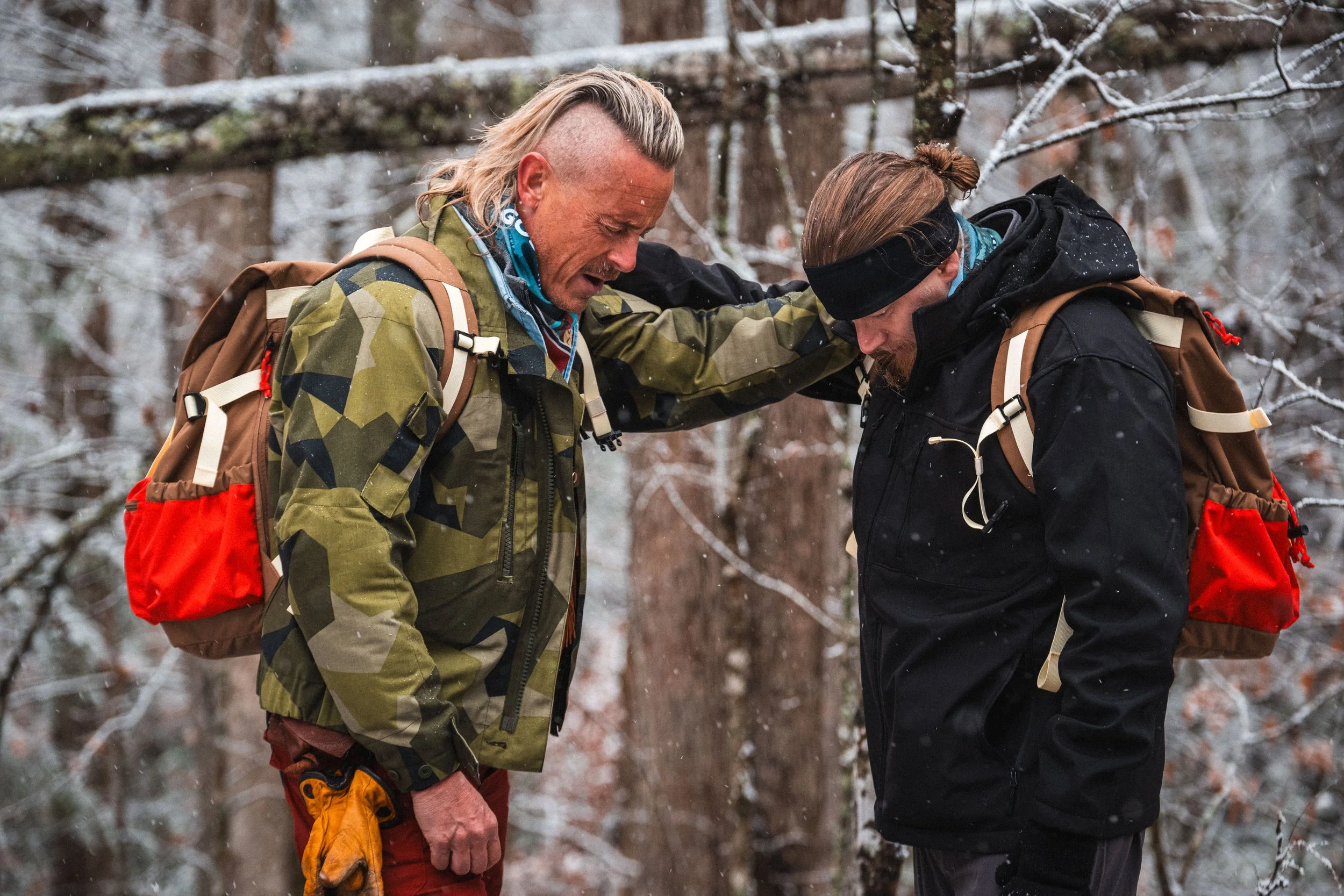 Creek praying over Mark and the week just before walking into the wilderness.
