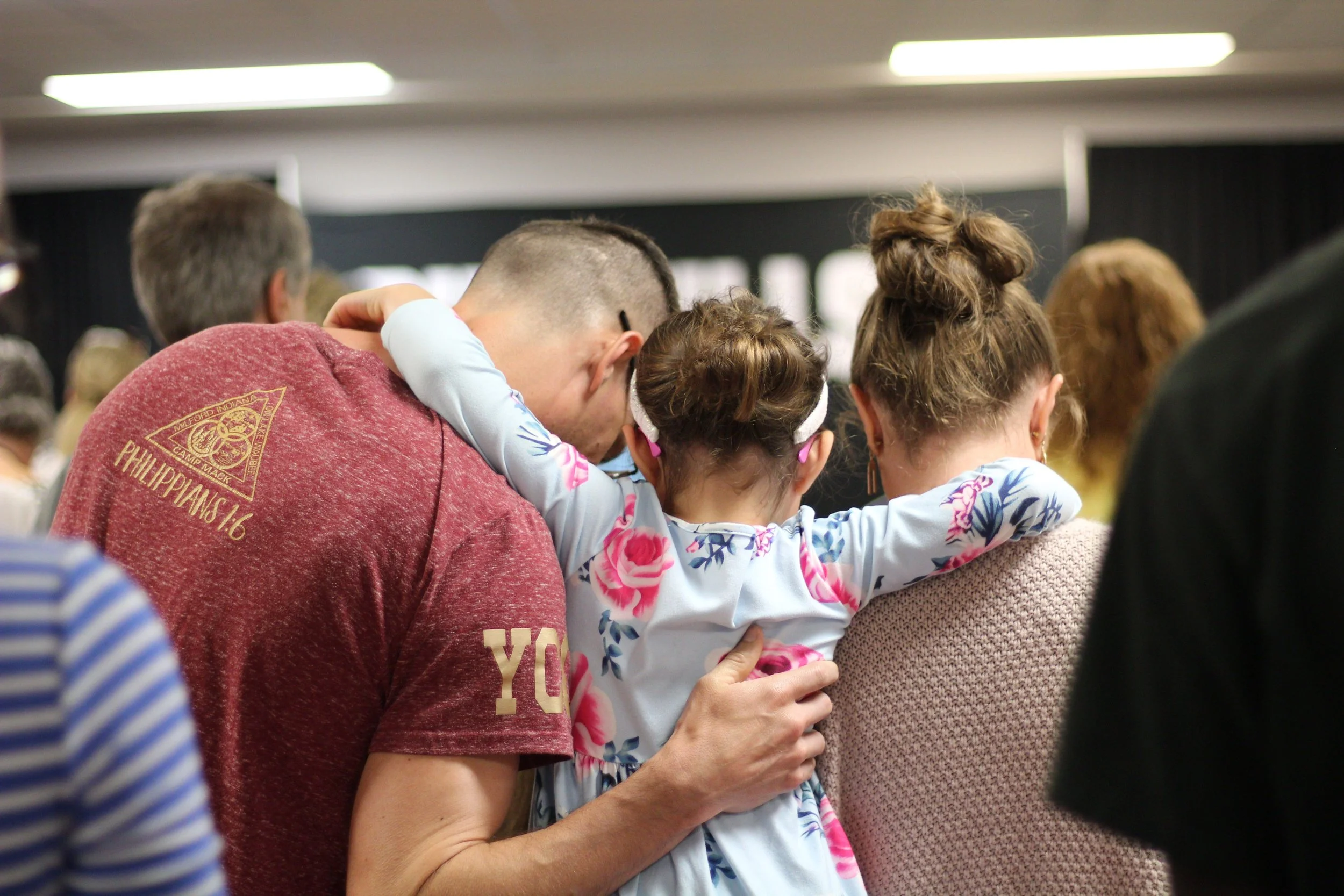 People worshiping together