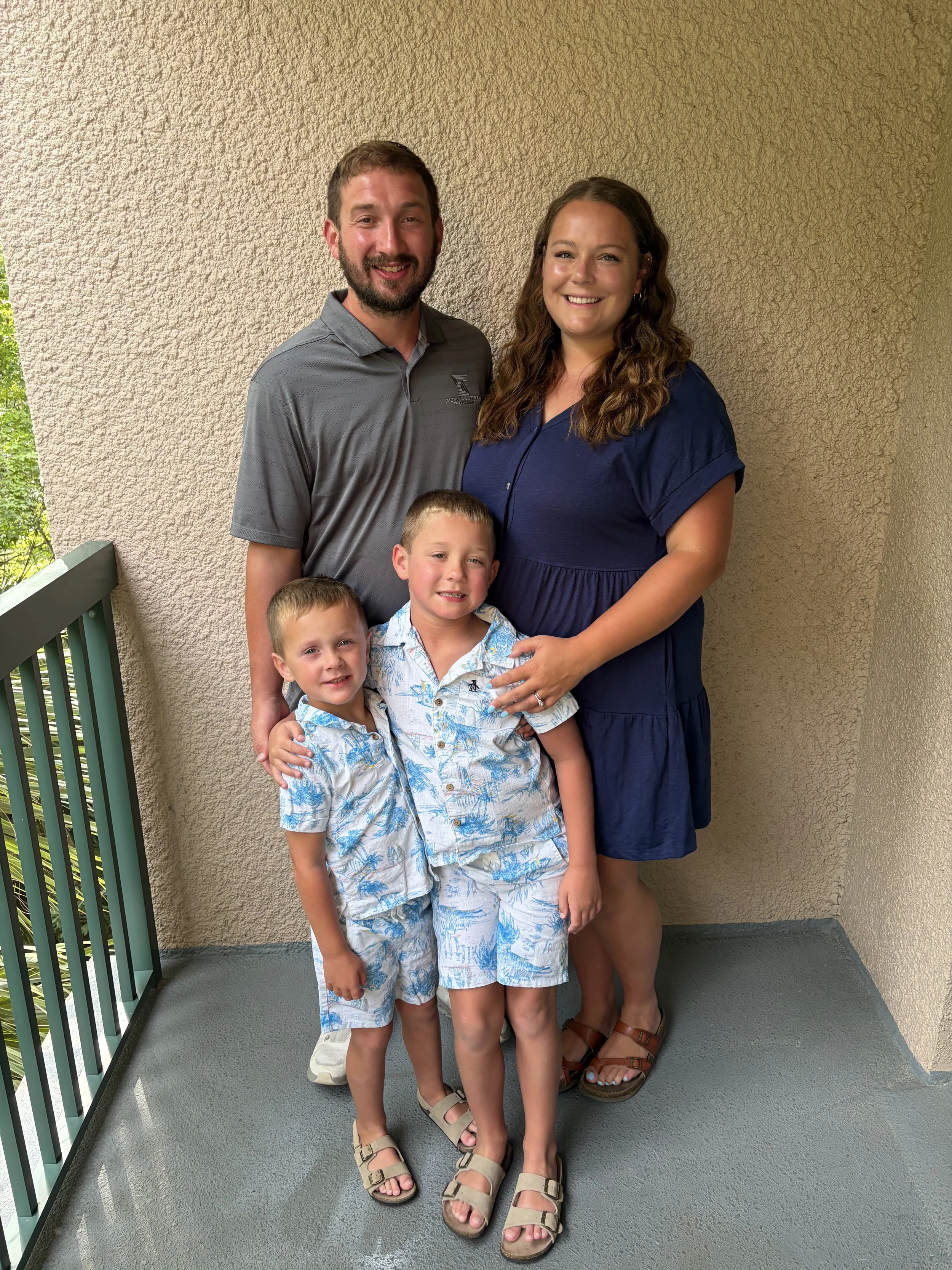 Chloe Crosby and family