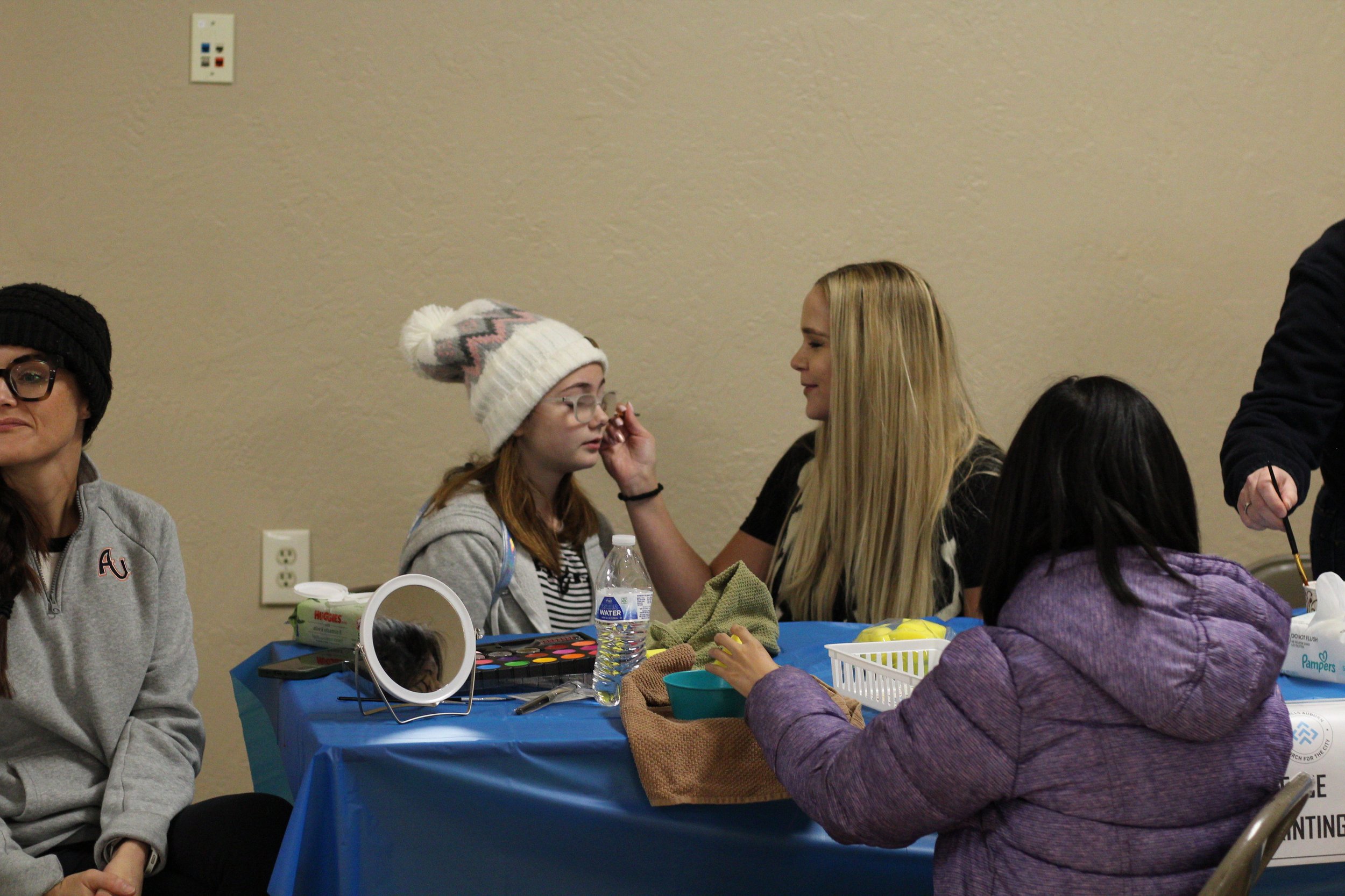 People sharing a meal at Redeemer City Church