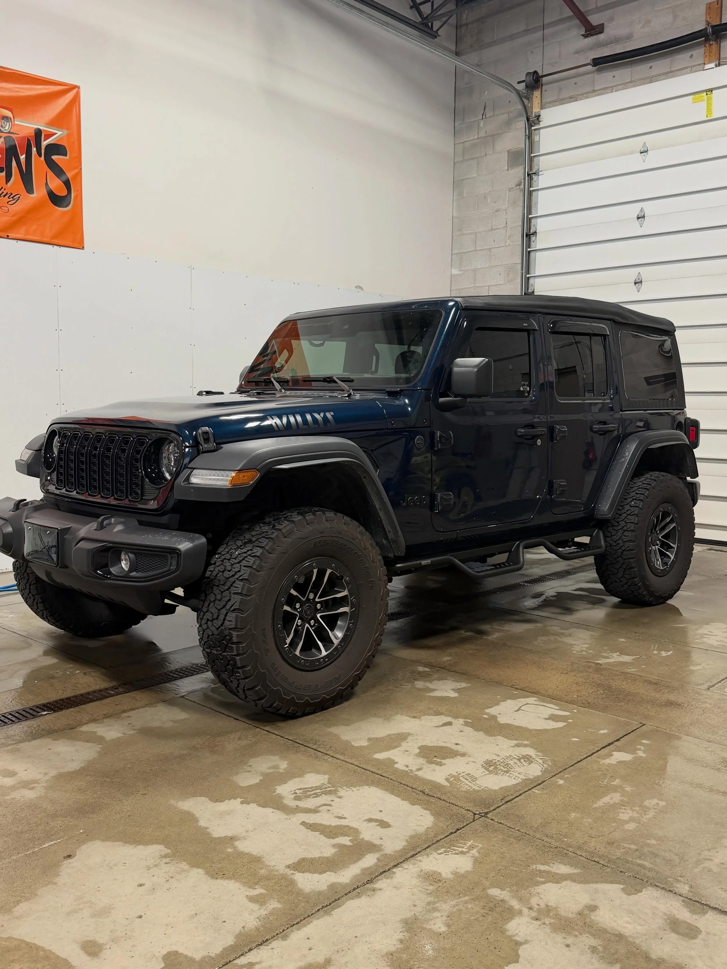 This 2025 Jeep Wrangler came in for a few upgrades and is now ready to hit the road in style 

▪️Two front windows &amp; brow tint 
▪️AVS outside mount vent visors supplied &amp; installed
▪️Westin side steps supplied &amp; installed

Whether you&rsq