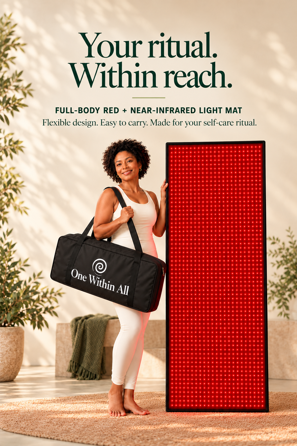 One Within All ™ Full- Body Red + Near- Infrared Light Therapy Mat