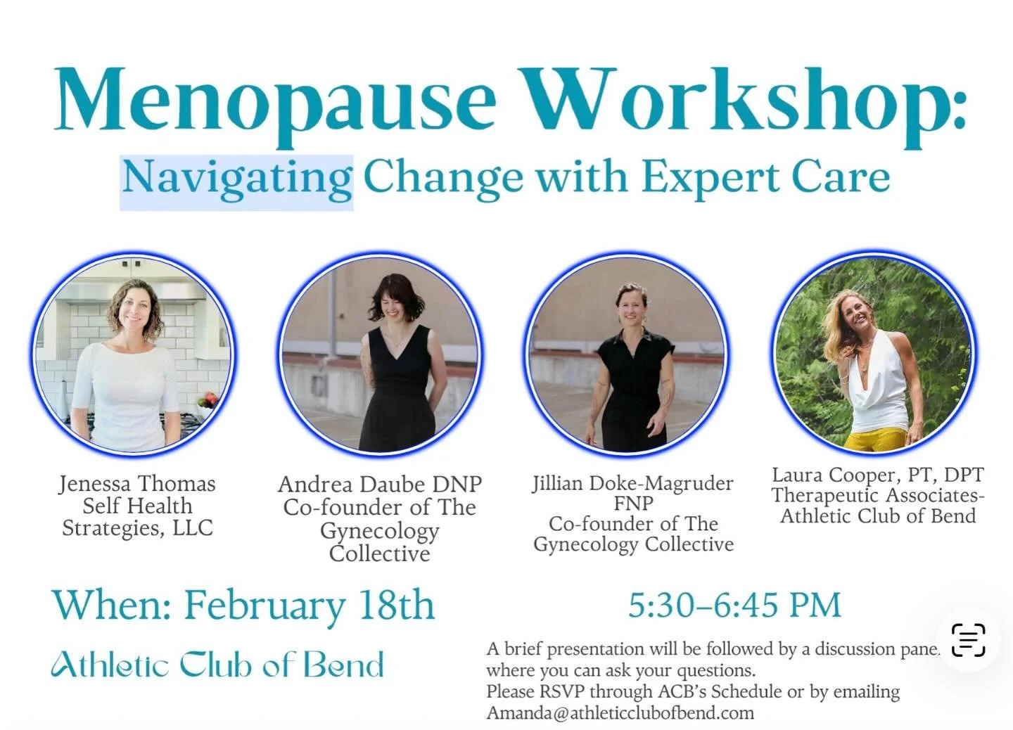 So honored and grateful to have joined these knowledgeable women on the panel last night! Thank you to @athleticclubofbend for hosting this ✨