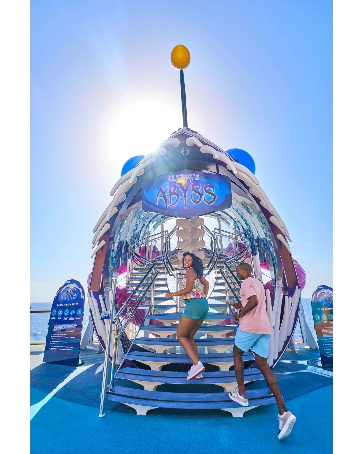 Ready to take the plunge into adventure? Experience the thrill of sailing down the Ultimate Abyss, the tallest slide at sea! Slide into excitement and make unforgettable memories onboard Royal Caribbean! #RoyalCaribbean #ThrillSeekers

#acahomebaseda