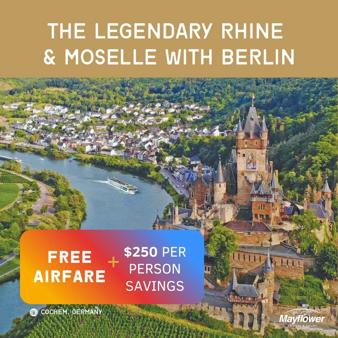 Cochem is one of the most charming towns that sits on the Rhine. An enchanting location filled with history and scenic beauty, Cochem was was settled as early as Celtic and Roman times!

Cruise the Rhine &amp; Moselle Rivers and visit multiple ports 