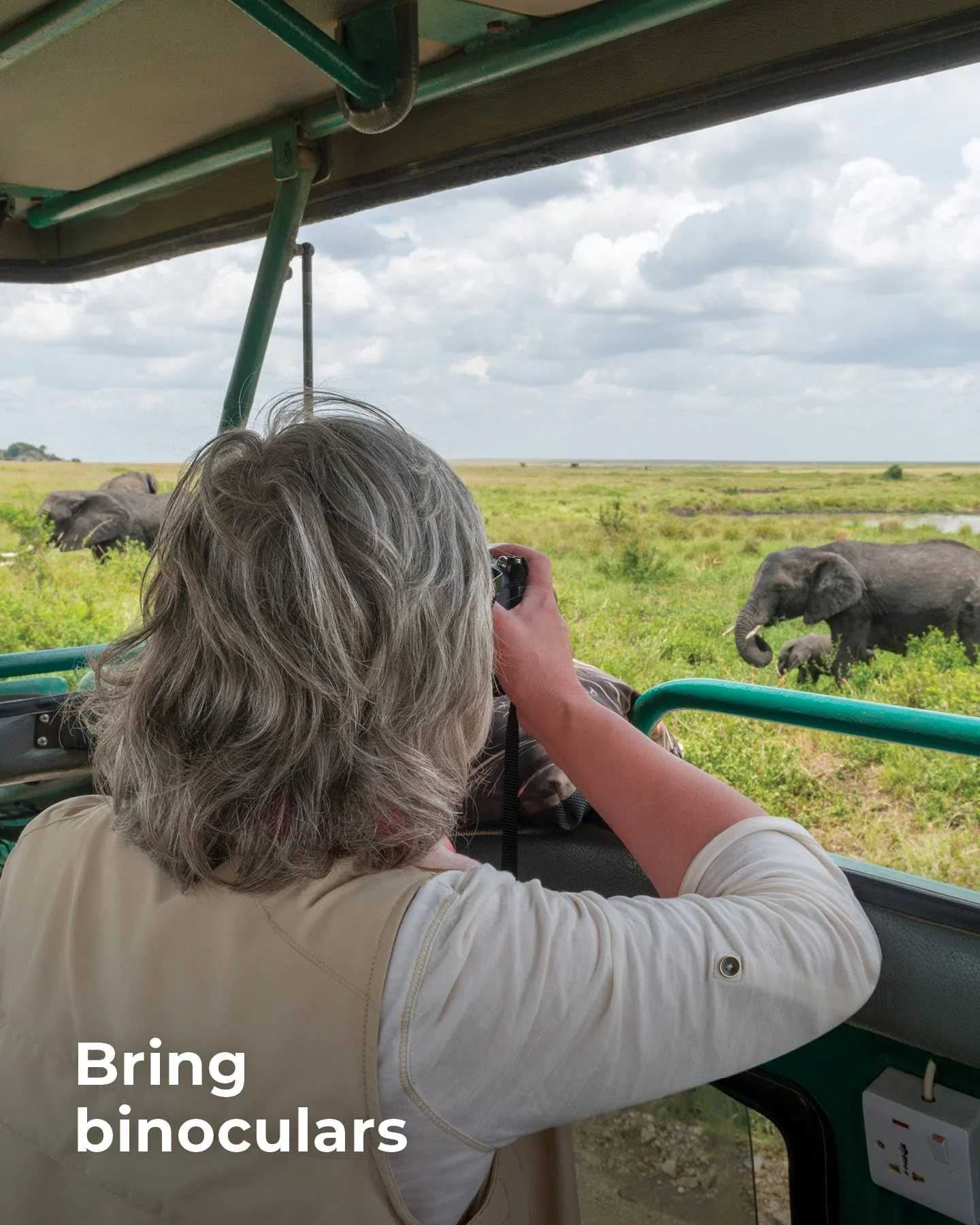 Is a Collette safari in your future? 🐾🌍 Here are a few simple tips &amp; tricks to help you make the most of every moment spent on safari:

1. Bring binoculars
2. Wear neutral colored clothing
3. Turn off geotagging
4. Don't hit snooze on an early 