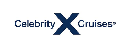 Logo of Celebrity X Cruises with the text 'Celebrity X Cruises' and a large stylized 'X' in the center.