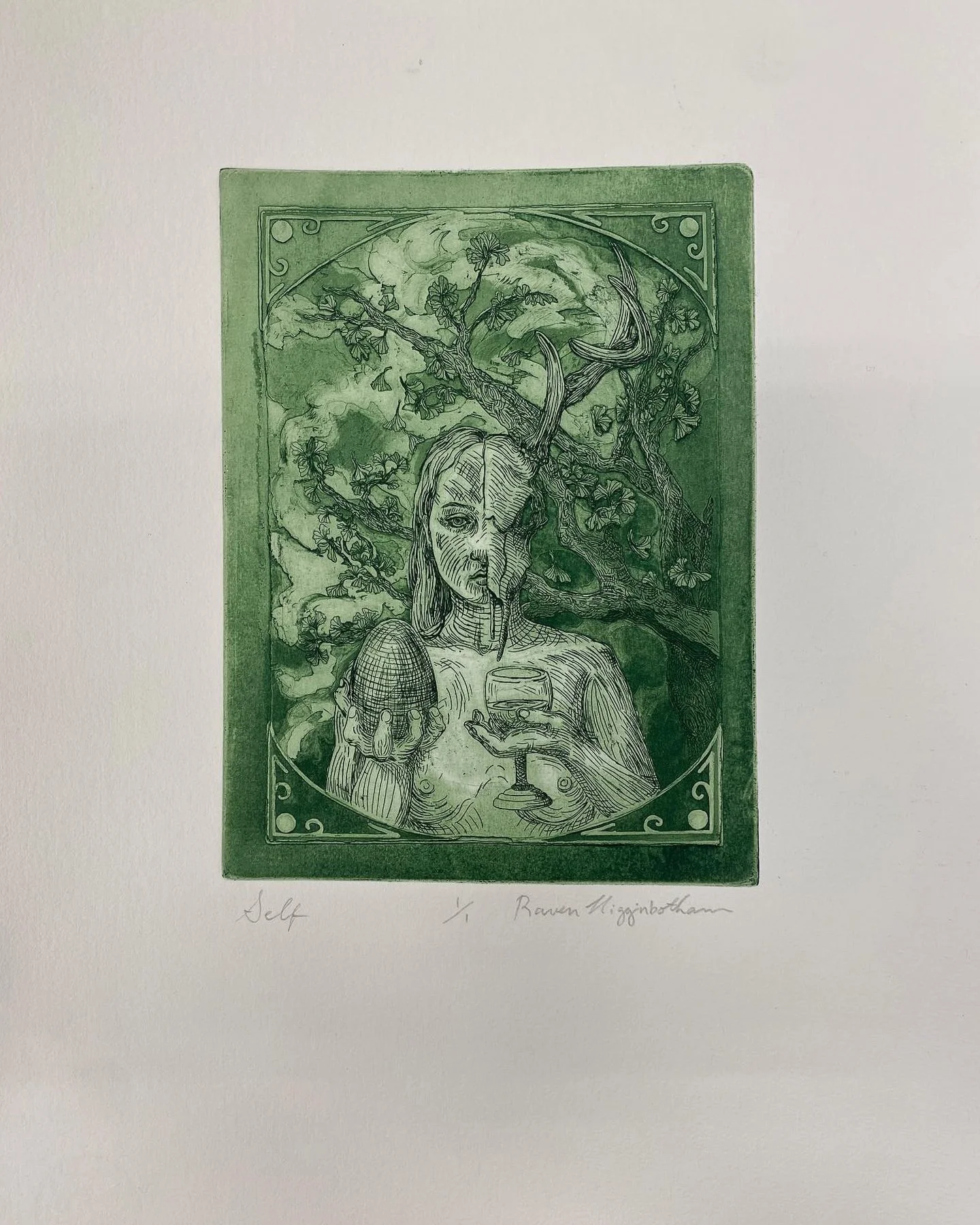 Title: Self
Date: 2021
Process: Intaglio 