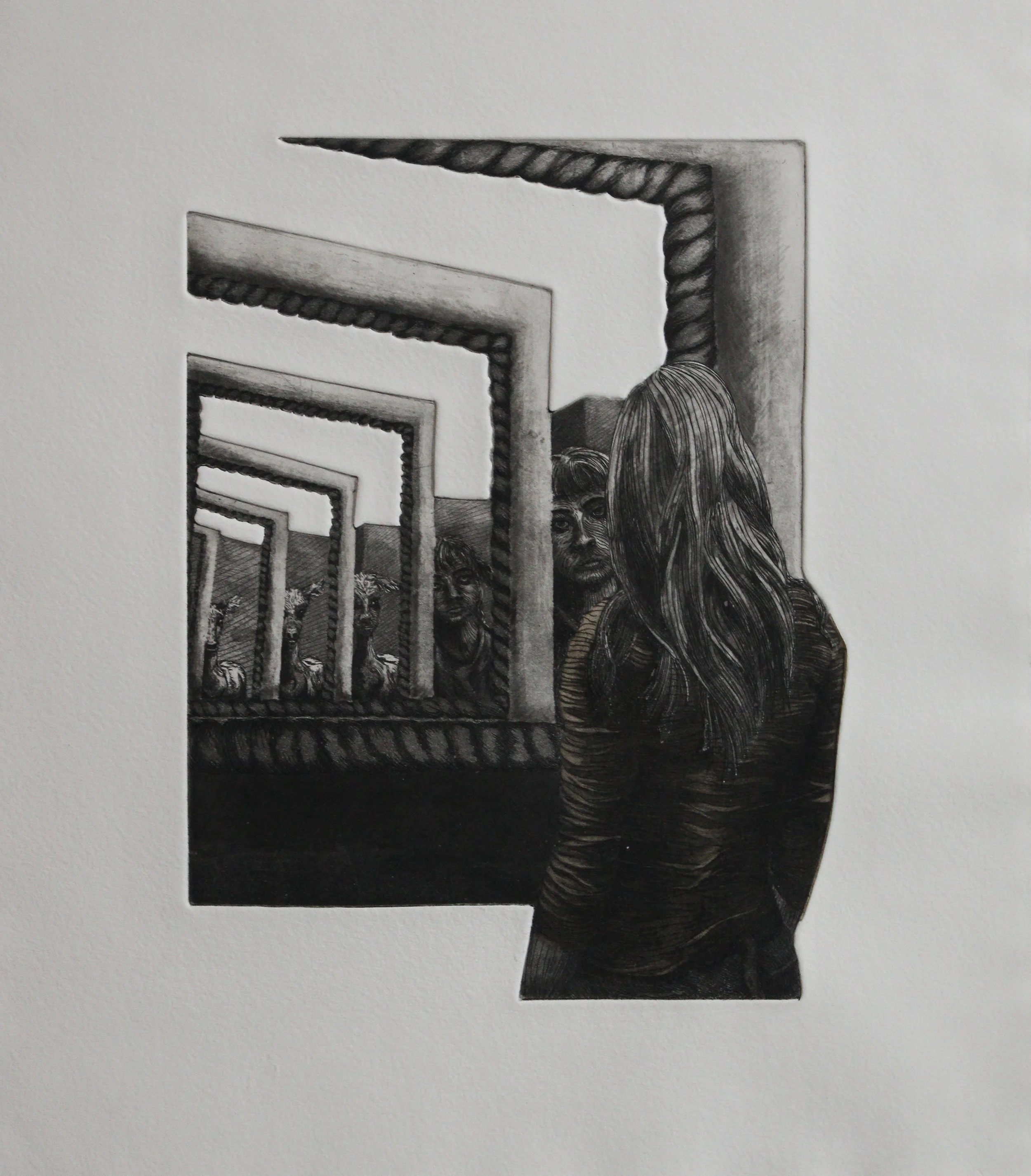 Title: Product of suppression 
Date: 2024
Process: Intaglio 