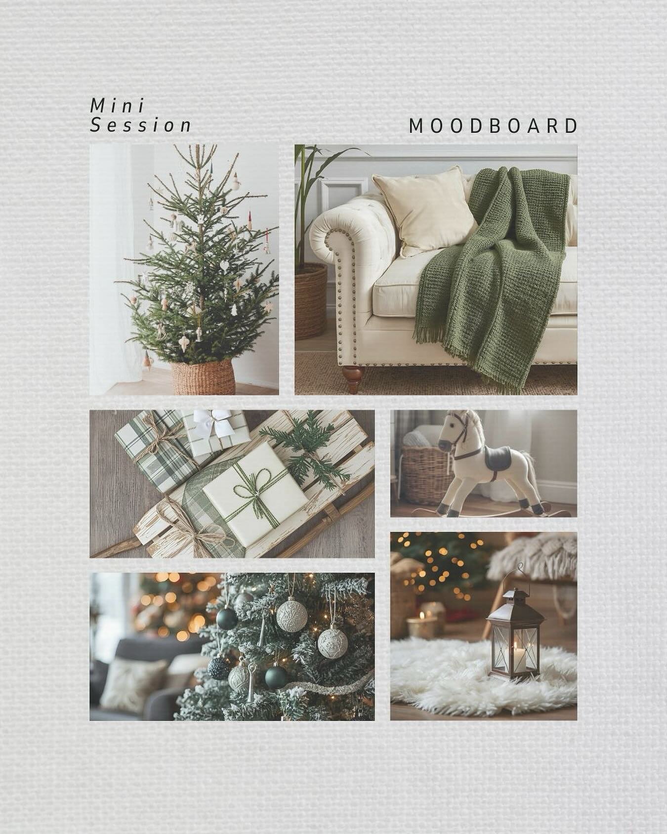 ✨ Mini Holiday Sessions ✨
Here&rsquo;s a little peek at the inspiration for this year&rsquo;s setup! Think cozy textures, warm candlelight, soft greens, and a touch of timeless holiday charm. 🎄✨

These sessions are short + sweet, perfect for:
✔ Fami