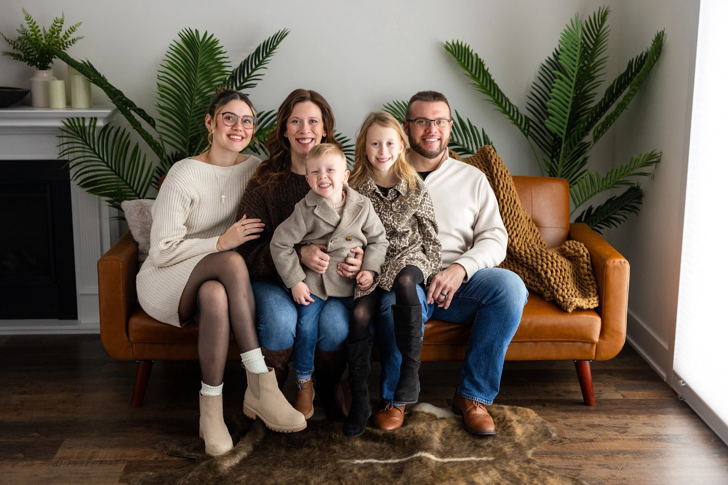 photographer bekka with her family in kasson minnesota