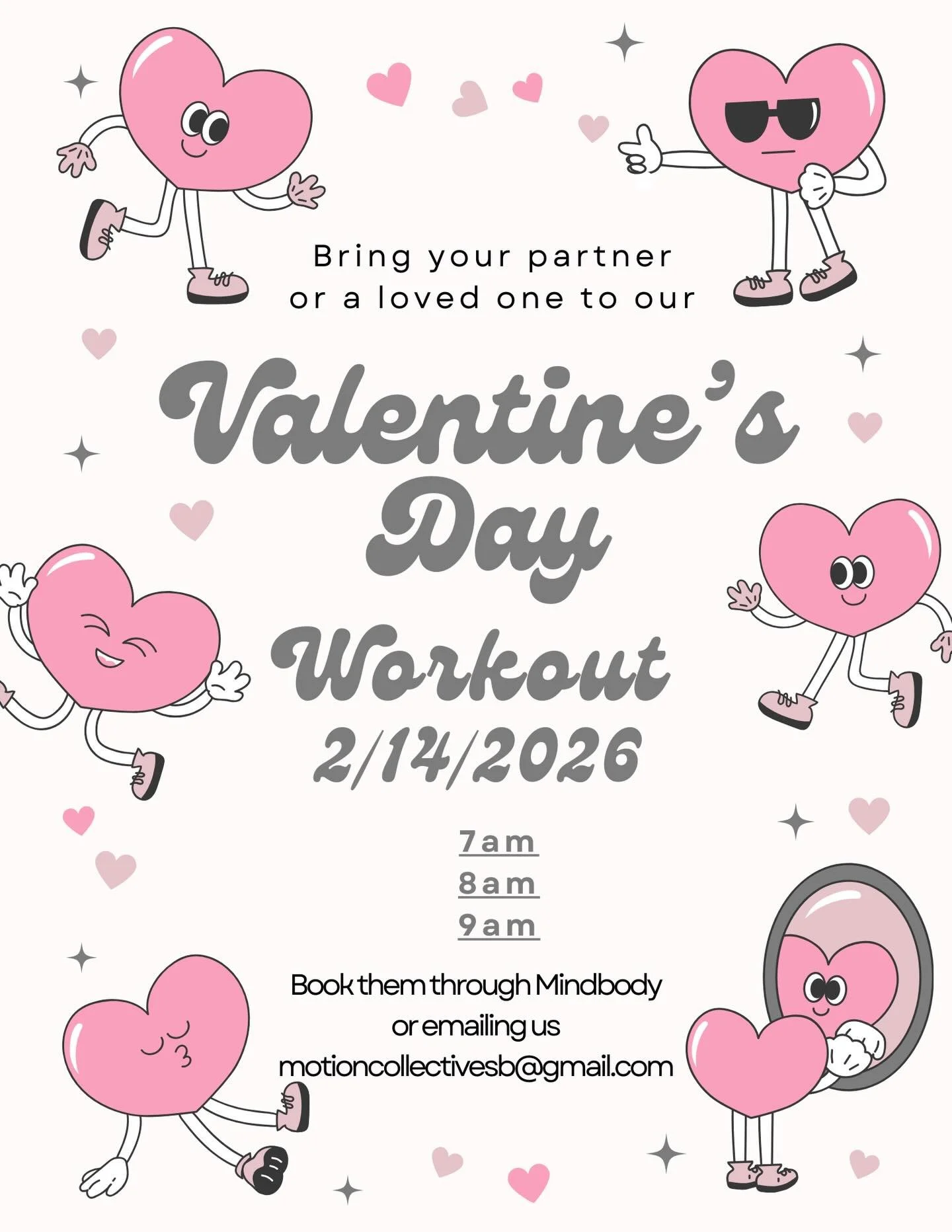 💕 Love is in the air 💕

Bring your significant other or a loved one in for a class this Valentine&rsquo;s Day, 2/14, and they&rsquo;ll get a free week of training at Motion Training Collective 🫶🏽

They can book their first free class through Mind