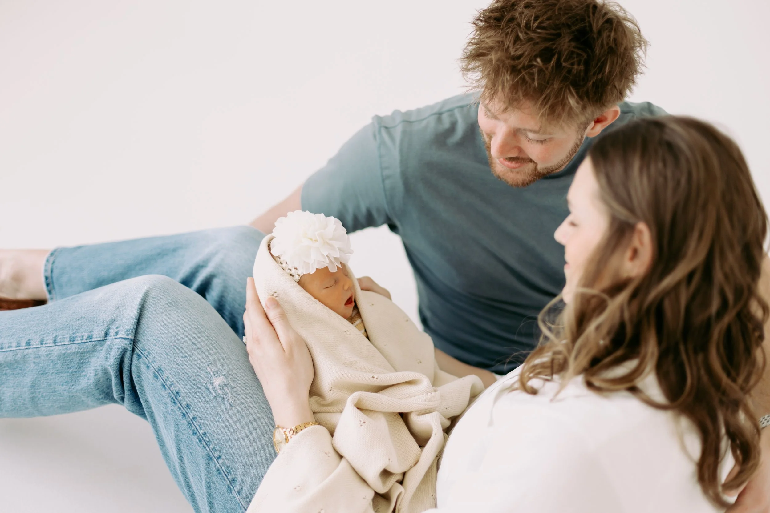 Newborn Family Photos at Dottie &amp; Jo Studio | Bountiful, Utah Newborn Photographer