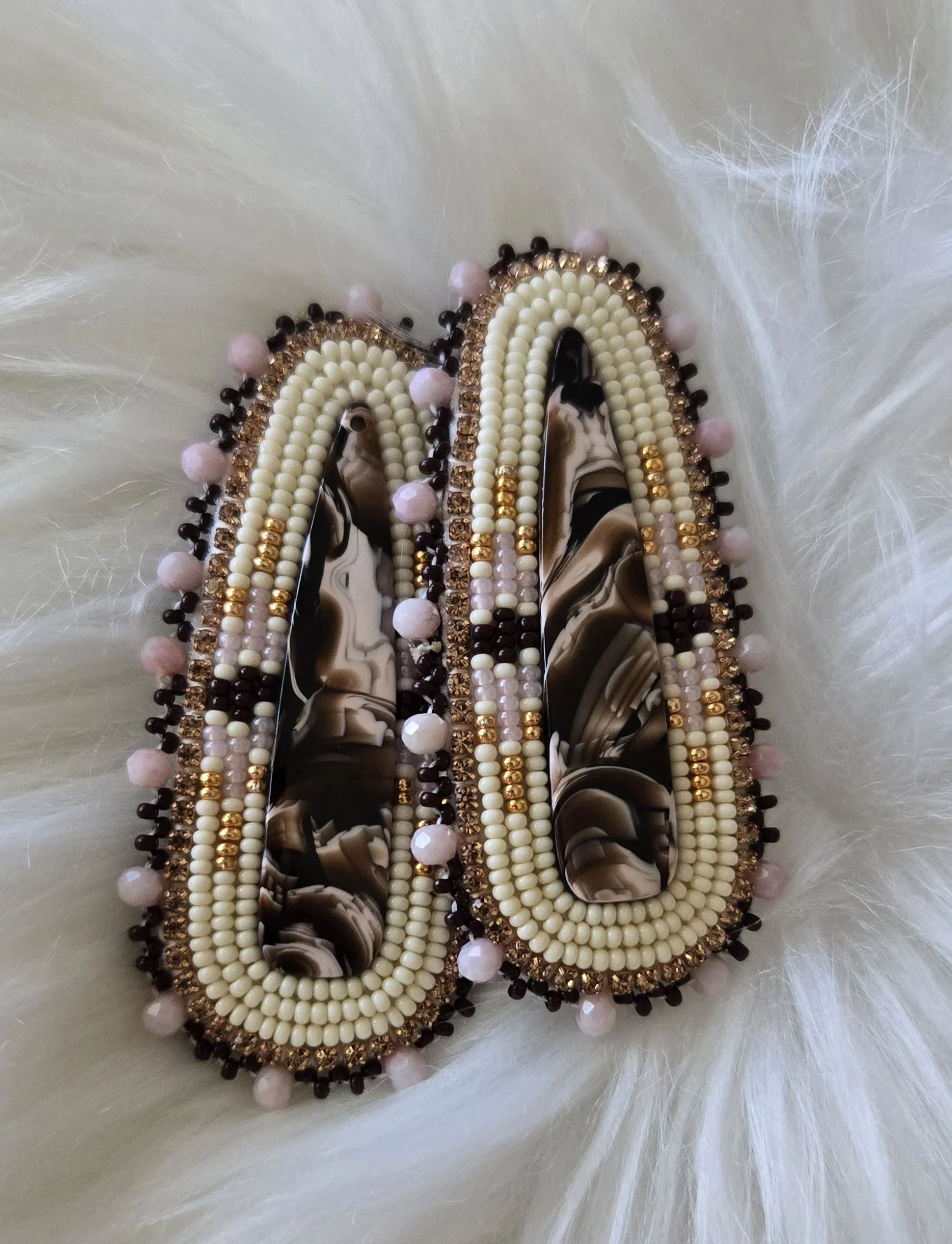 Brown and Tan earrings