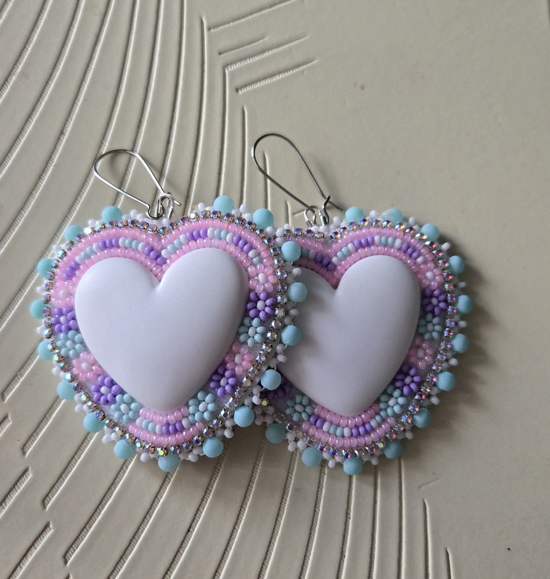 Pastel Heart Earrings