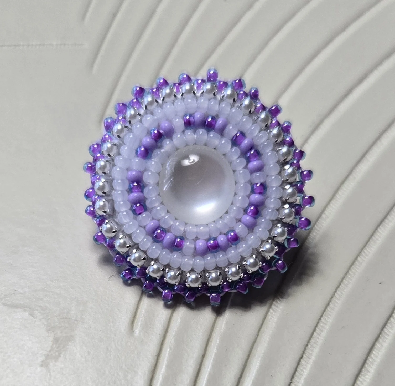 Purple Beaded Croc Jibbitz