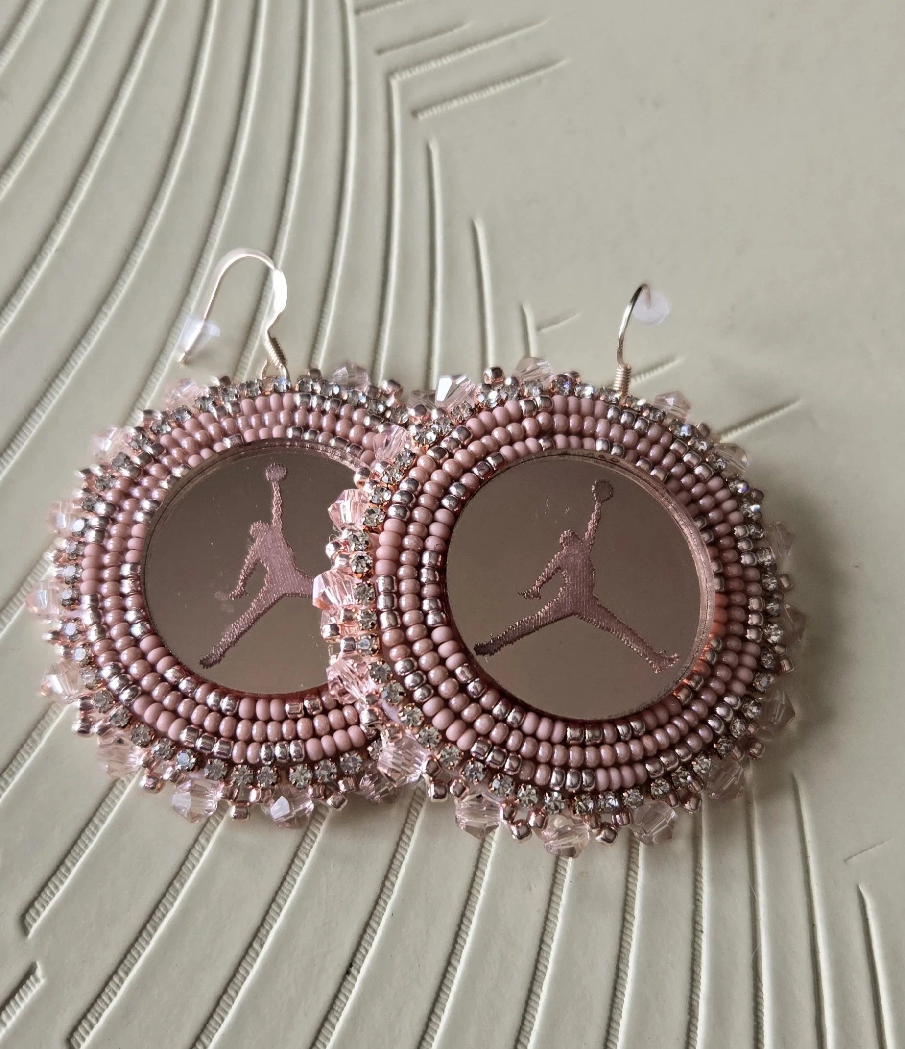 Rose Gold Air Jordan Earrings