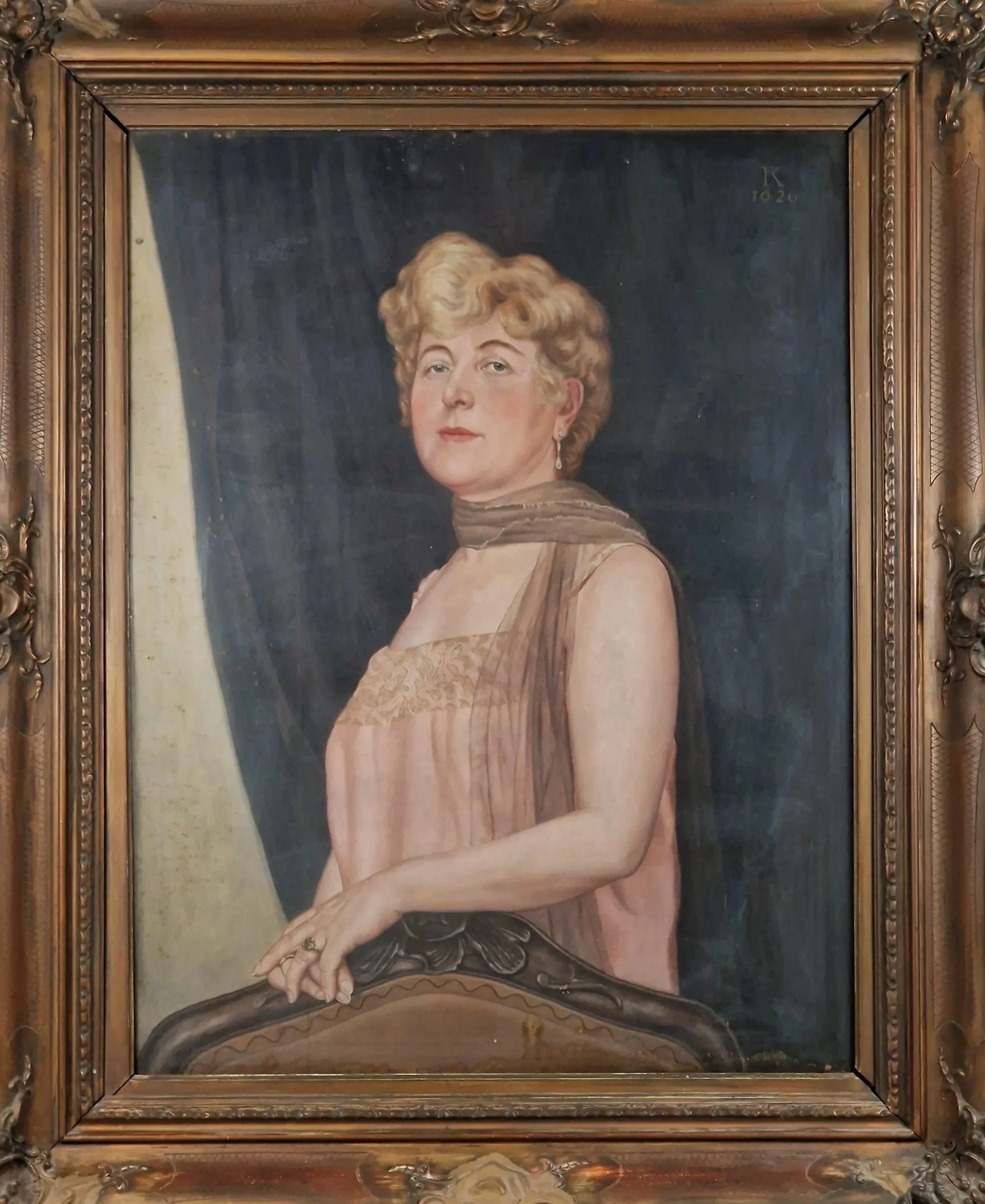 Monogrammist FK "Portrait von Margarete Driesch"